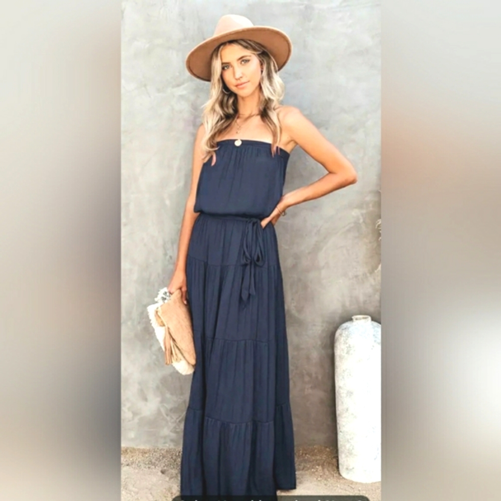Strapless Maxi Dress